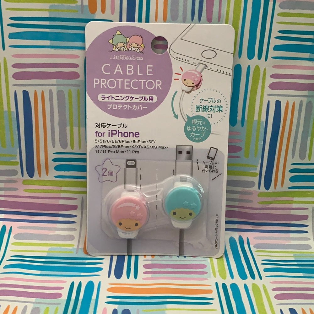 Little twin stars cable protector for iPhone